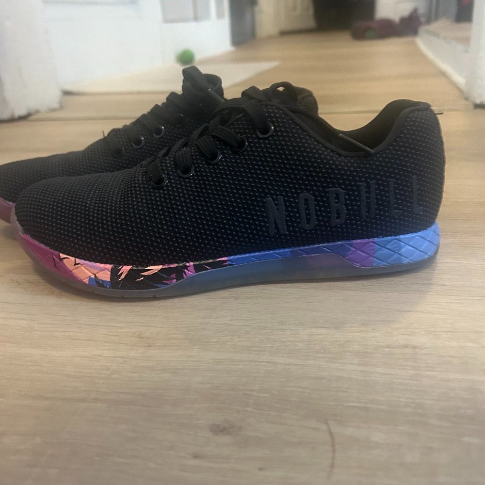 NOBULL Black Athletic Trainers midnight palm